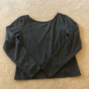 dark grey long sleeve